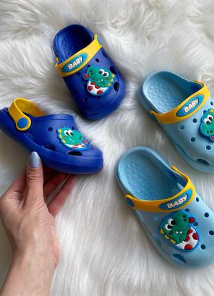 Крокси дитячі резинові сандалі шльопанці для басейну4 фото