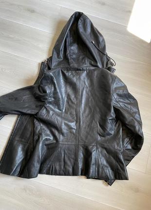 Кожаная куртка 38 размер (с-м)4 фото