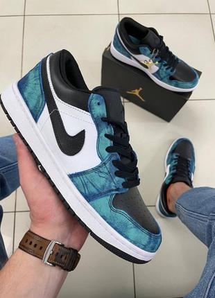 Мужские кроссовки nike air jordan 1 tie-dye#найк