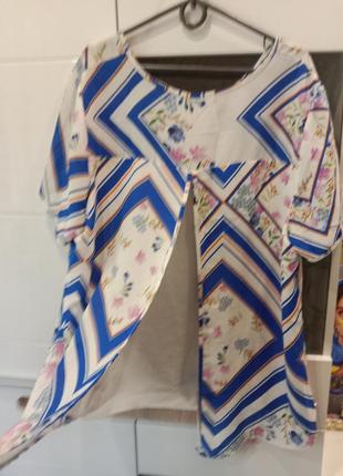 Тоненькая летняя блуза размер 16 фирма peacocks3 фото