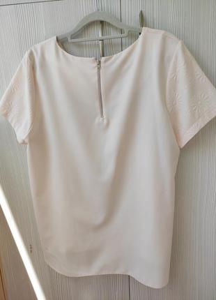 Жіноча літня блуза блузка з коротким рукавом р.48/eur405 фото
