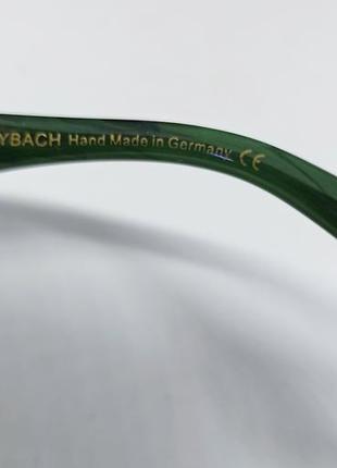 Maybach очки мужские солнцезащитные люксовые брендовые сине бежевый градиент дужки зеленые мраморные7 фото