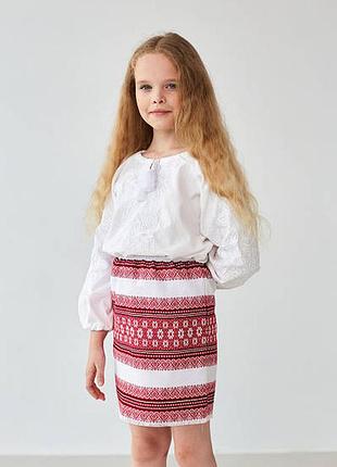 Спідниця вишиванка, 134 зріст, нова2 фото