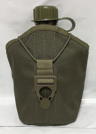 Армейская фляга 1л в чехле пиксель поликордура (фляга тактическая полевая индивидуальная) melgo2 фото