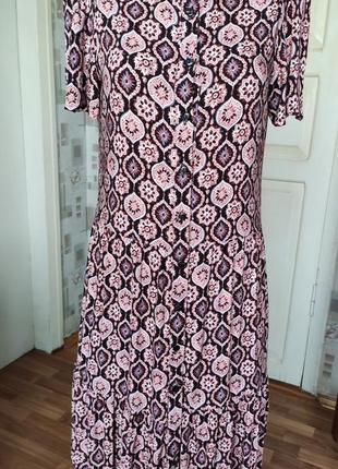 Стильное платье халат. 2