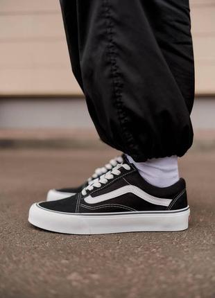 Женские кеды vans old skool black white