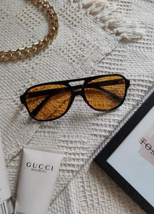 Окуляри очки uv400 іміджеві цегляні оранжеві "том форд" стильні модні нові5 фото