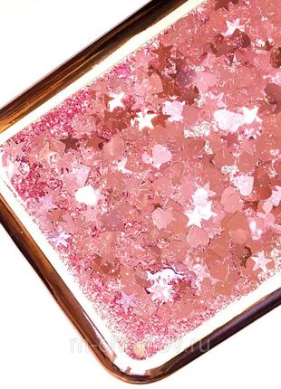 Силиконовый чехол для iphone 7/8 (заяц с подставкой, розовый)