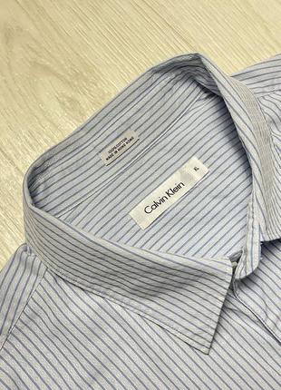 Чоловіча сорочка під запонки calvin klein, розмір xl4 фото