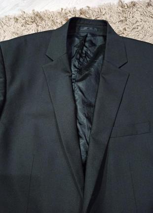 Черный классический деловой пиджак7 фото