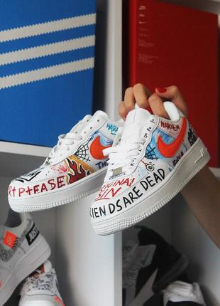 Жіночі\чоловічі шкіряні кросівки найк nike air force pauly x vlone pop. осінь, весна.