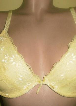Красивенний білі-лимонний гіпюровий бюстик