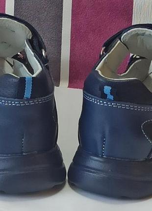 Кожаные ортопедические босоножки сандалии летняя обувь для мальчика ав-36 clibee клиби р.319 фото