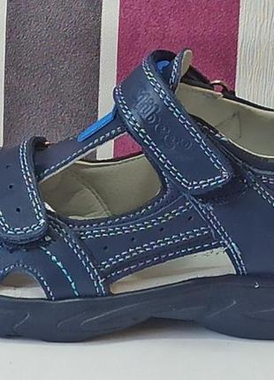 Кожаные ортопедические босоножки сандалии летняя обувь для мальчика ав-36 clibee клиби р.317 фото