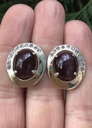 Сережки срібні із золотими пластинами 16су