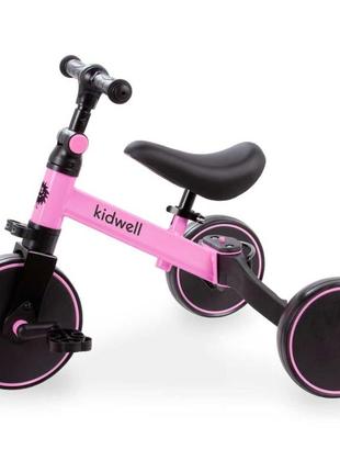 Беговел велосипед 3 в 1 kidwell pico pink