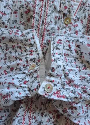 (944)чудесная хлопковая рубашка tom tailor polo team в цветочный принт /размер евро 406 фото
