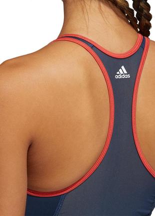 Женский спортивный топ бюстгальтер оригинал adidas medium support don't rest 3 bar bra gm61809 фото