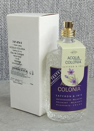 Maurer & wirtz 4711 acqua colonia saffron & iris  150 мл тестер для женщин (оригинал)