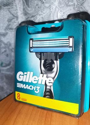 Змінні картриджі gillette mach3 8шт