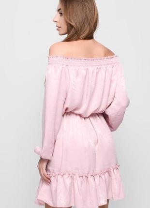 Сукня шовкова рожева фасону baby doll | 673853 фото