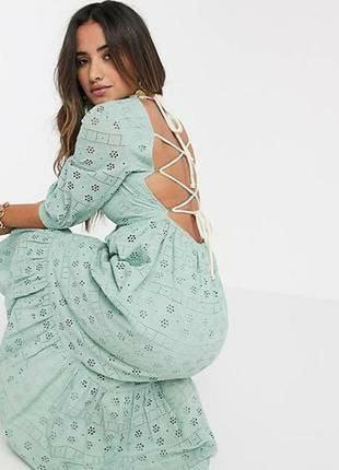 Платье мятное  asos