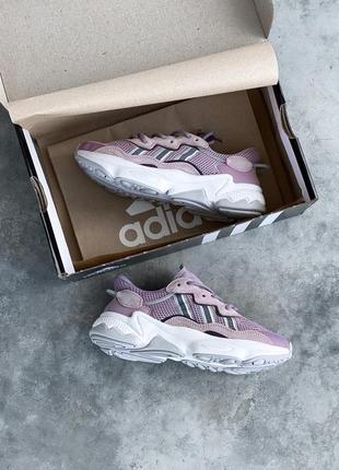 Женские кроссовки adidas ozweego adiprene pride violet white скидка sale / smb4 фото