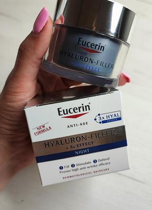 Ночной крем для лица
eucerin hyaluron-filler 3x effect night care