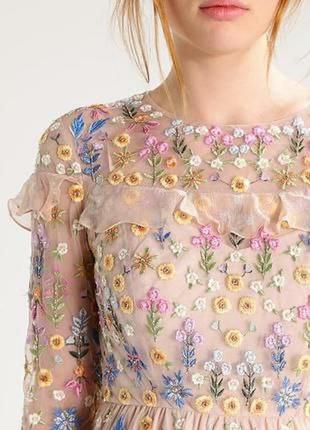 Платье asos вышитое needle & thread