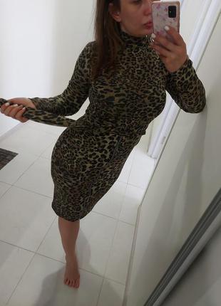 Шикарное леопардовое платье!2 фото