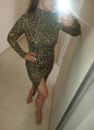 Шикарное леопардовое платье!3 фото