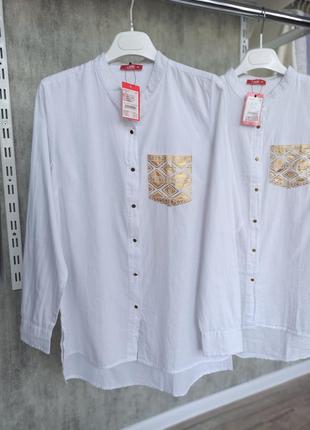 !уцінка! біла сорочка туніка