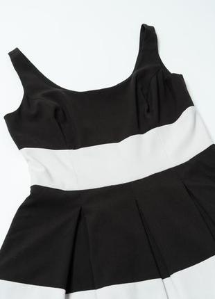 Lauren ralph lauren women's striped fit-and-flare dress black/white3 фото