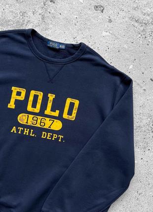 Polo ralph lauren men’s center logo blue sweatshirt кофта5 фото