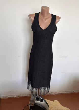 Платье вечернее бахрома