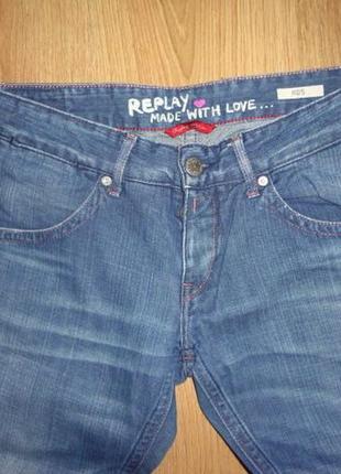 Новые джинсы прямые темно-голубые делаве w29 l34 'replay'3 фото