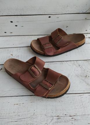 Кожаные мужские шлепки шлепанцы тапки 40р