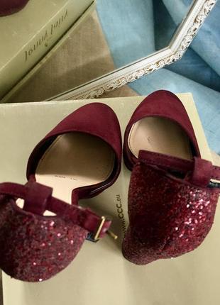 Туфли женские - каблук - обувь - бордо4 фото