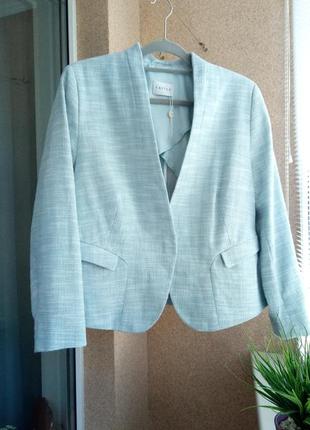Красивый качественный жакет / пиджак из натуральной ткани 100% коттон
