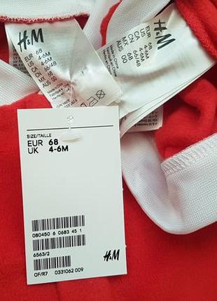 Новий новорічний костюм санти h&m на 3-6 міс, ріст 687 фото