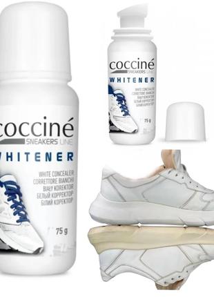 Белая крем-паста для обуви coccine whitener 75мл ( польша)