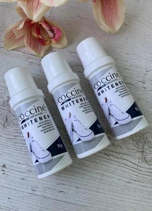Белая крем-паста для обуви coccine whitener 75мл ( польша)