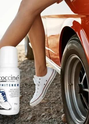 Белая крем-паста для обуви coccine whitener 75мл ( польша)
