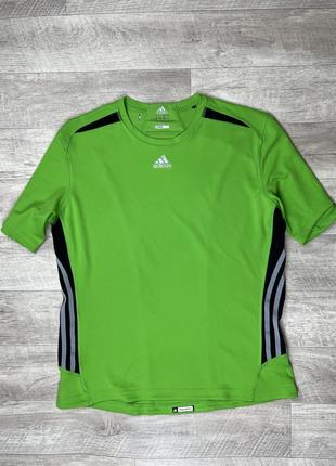 Adidas climacool футболка l размер спортивная салатовая оригинал