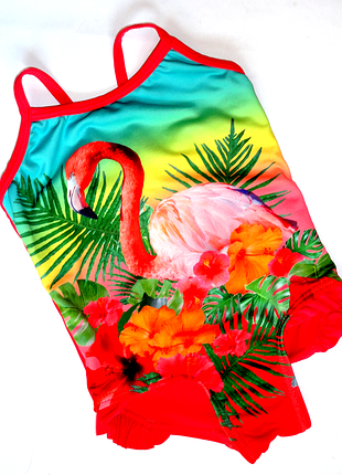 Сдельный купальник 9-12 мес фламинго tu