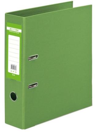 Папка - регистратор buromax а4 double sided, 70мм, pp, light green, built-up (bm.3001-15с)1 фото