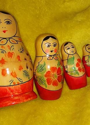 Матрёшка 1978 игрушка ссср матрёна 5 в 1 рсфср