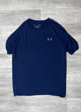 Under armour the tech tee футболка м размер синяя