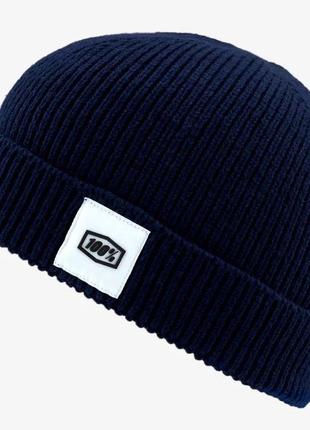 Шапка ride 100% riot cuff beanie (navy), one size, one size