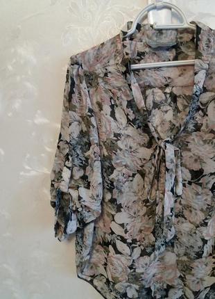 Напівпрозора блузка-сорочка dorothy perkins3 фото